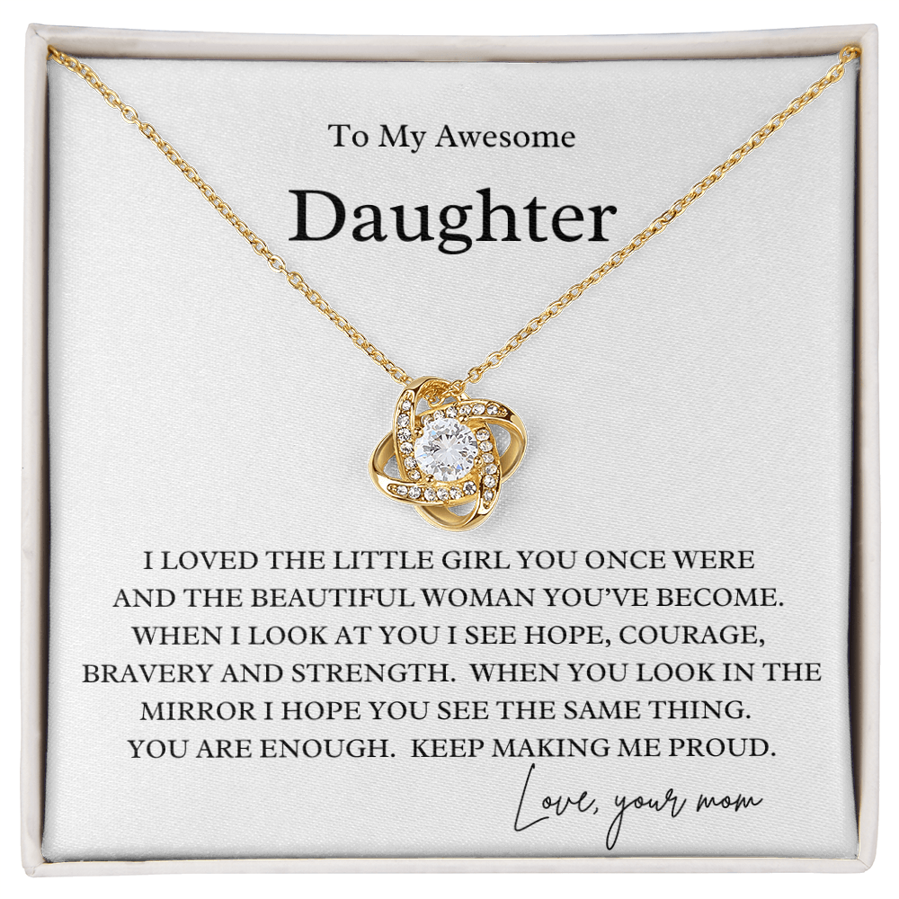 Keep Making Me Proud Daughter Necklace