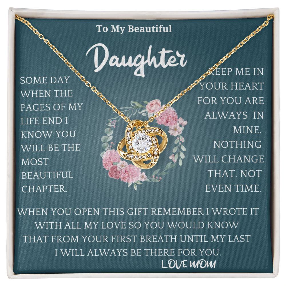 Pages Of My Life Necklace Gift Daughter