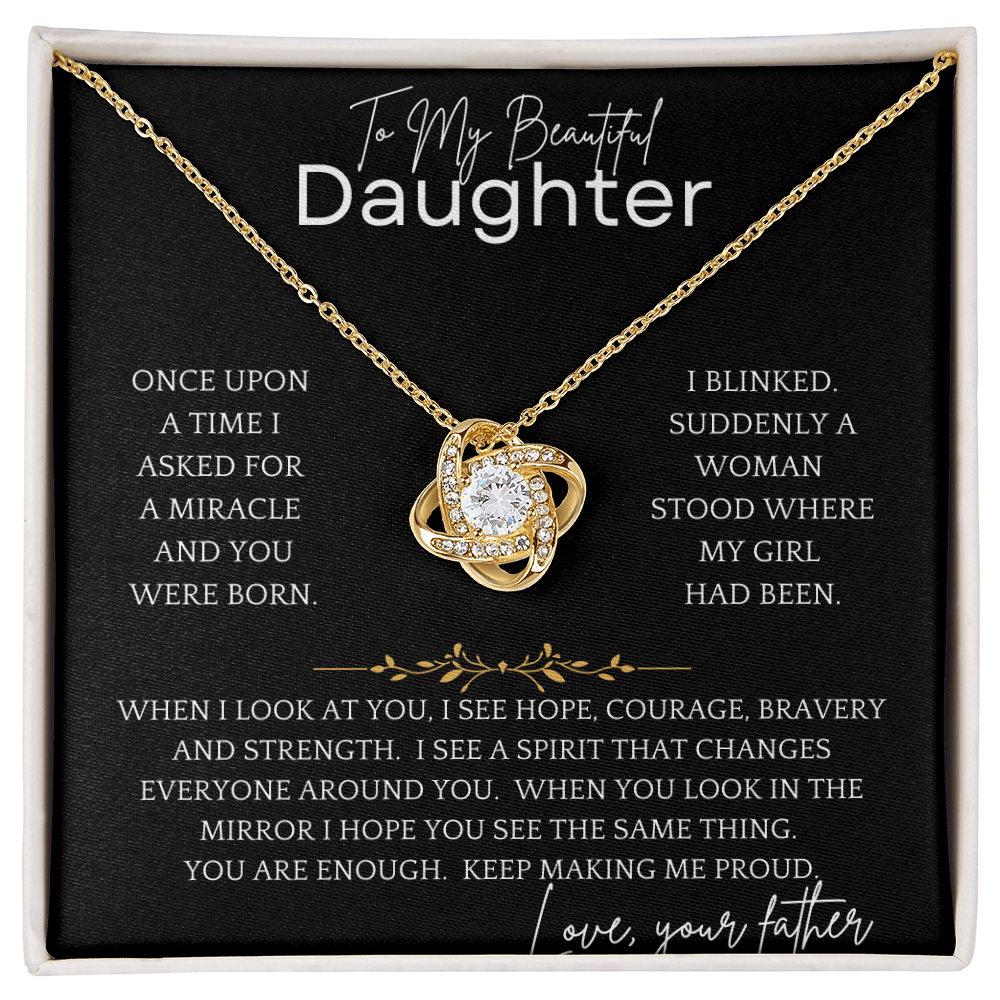 I Blinked Daughter Necklace