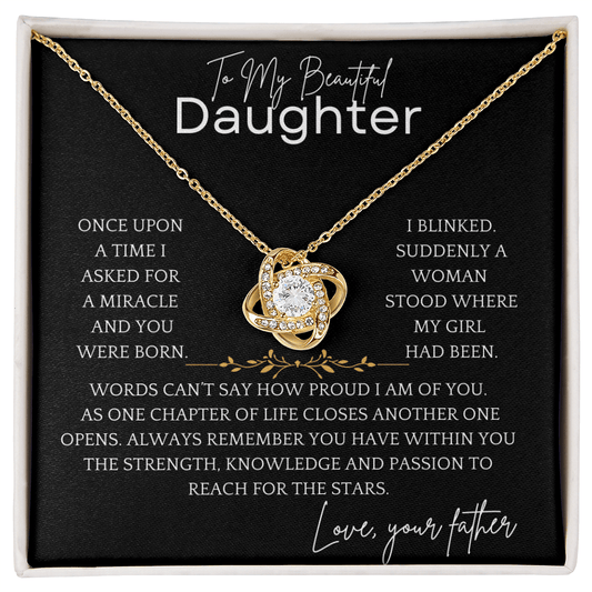 Reach For Stars Daughter Necklace
