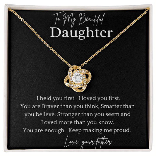 Smarter Than Believe Daughter Necklace