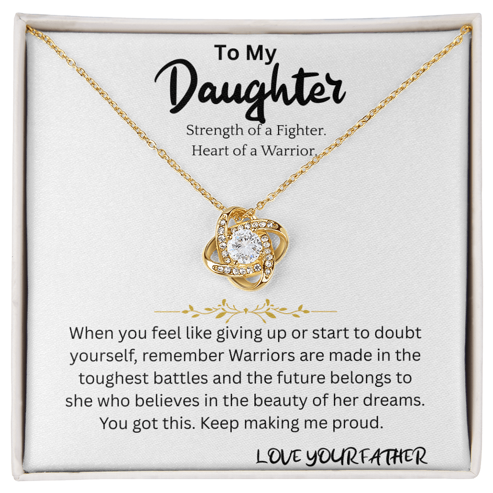 Warrior Necklace Gift For Daughter