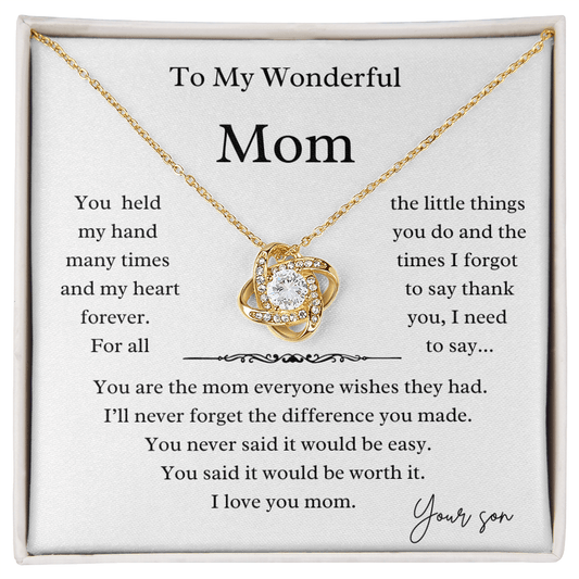Need To Say Mom Necklace