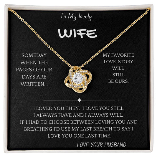 My Last Breath Wife Necklace
