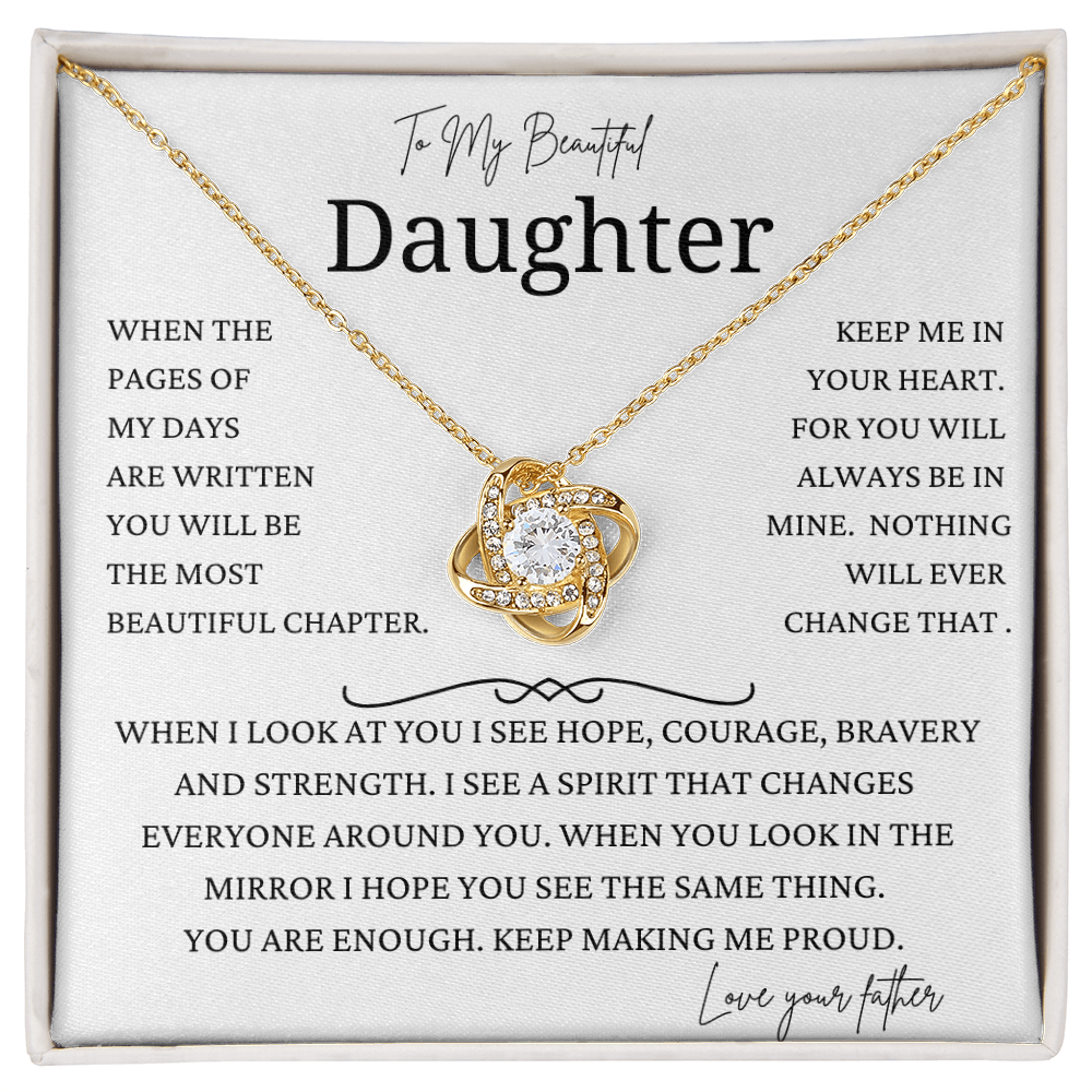 Days Are Written Daughter Gift