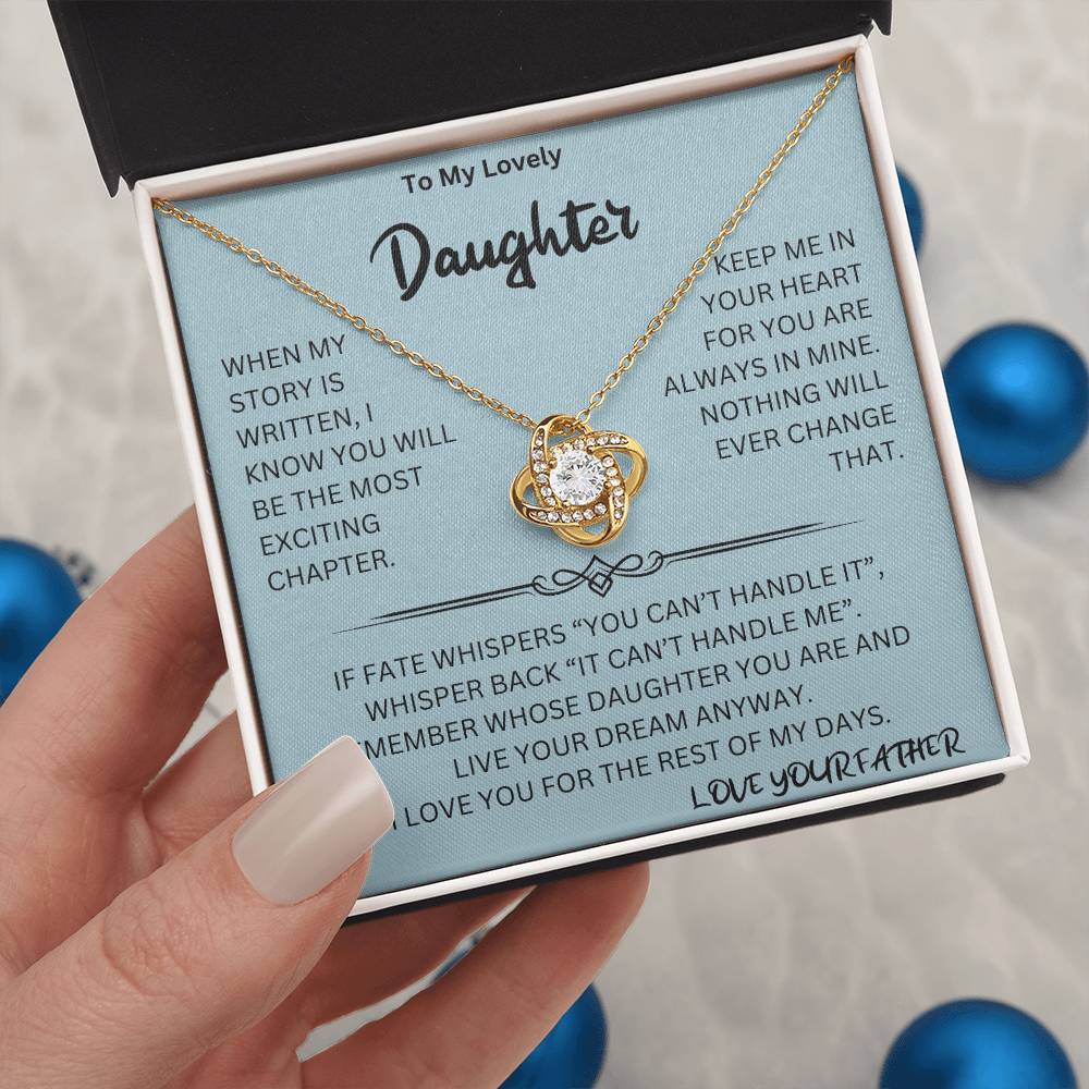 Whispers Back Necklace Daughter Gift