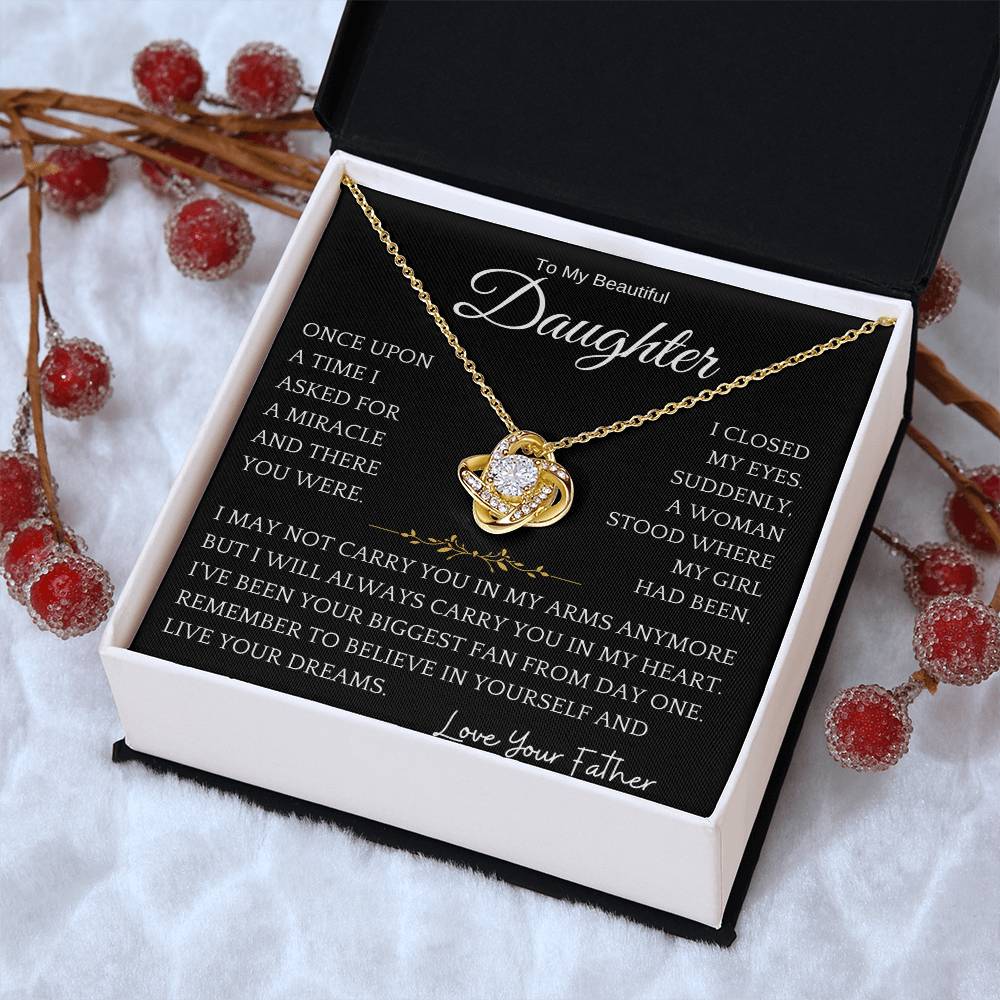 Biggest Fan Daughter Necklace Gift