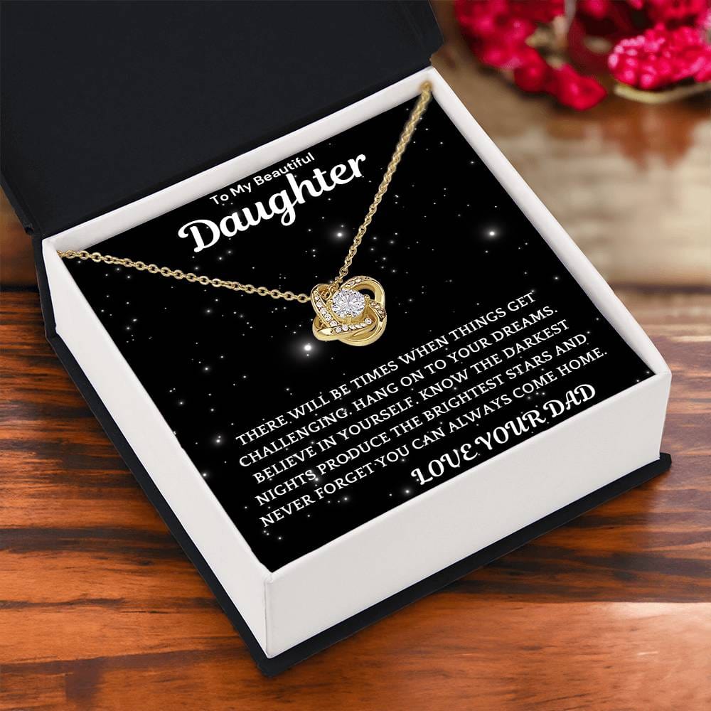 Darkest Nights Necklace Gift for Daughter