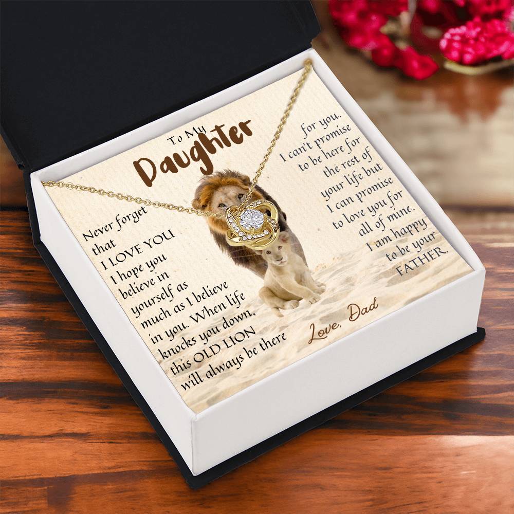 Lion Necklace Gift For Daughter