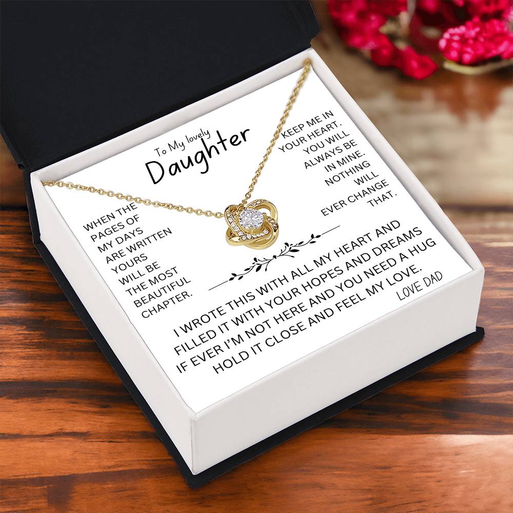 Feel My Love Necklace For Daughter