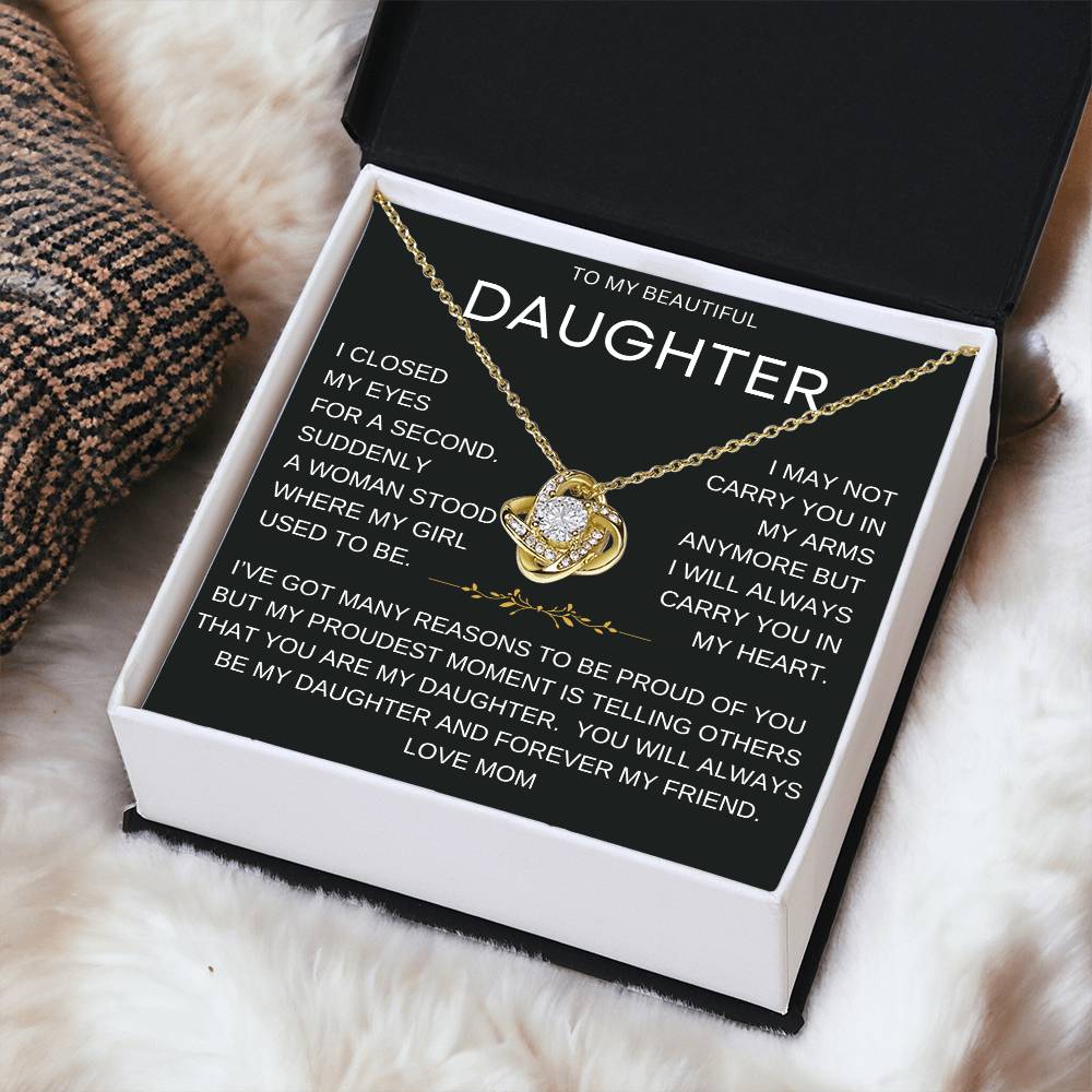 Forever Daughter Necklace Gift From Mom