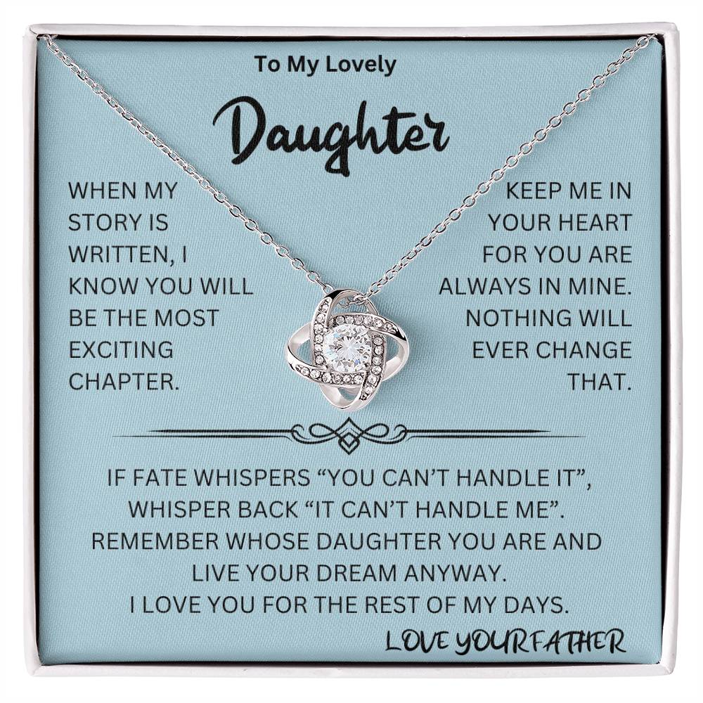 Whispers Back Necklace Daughter Gift