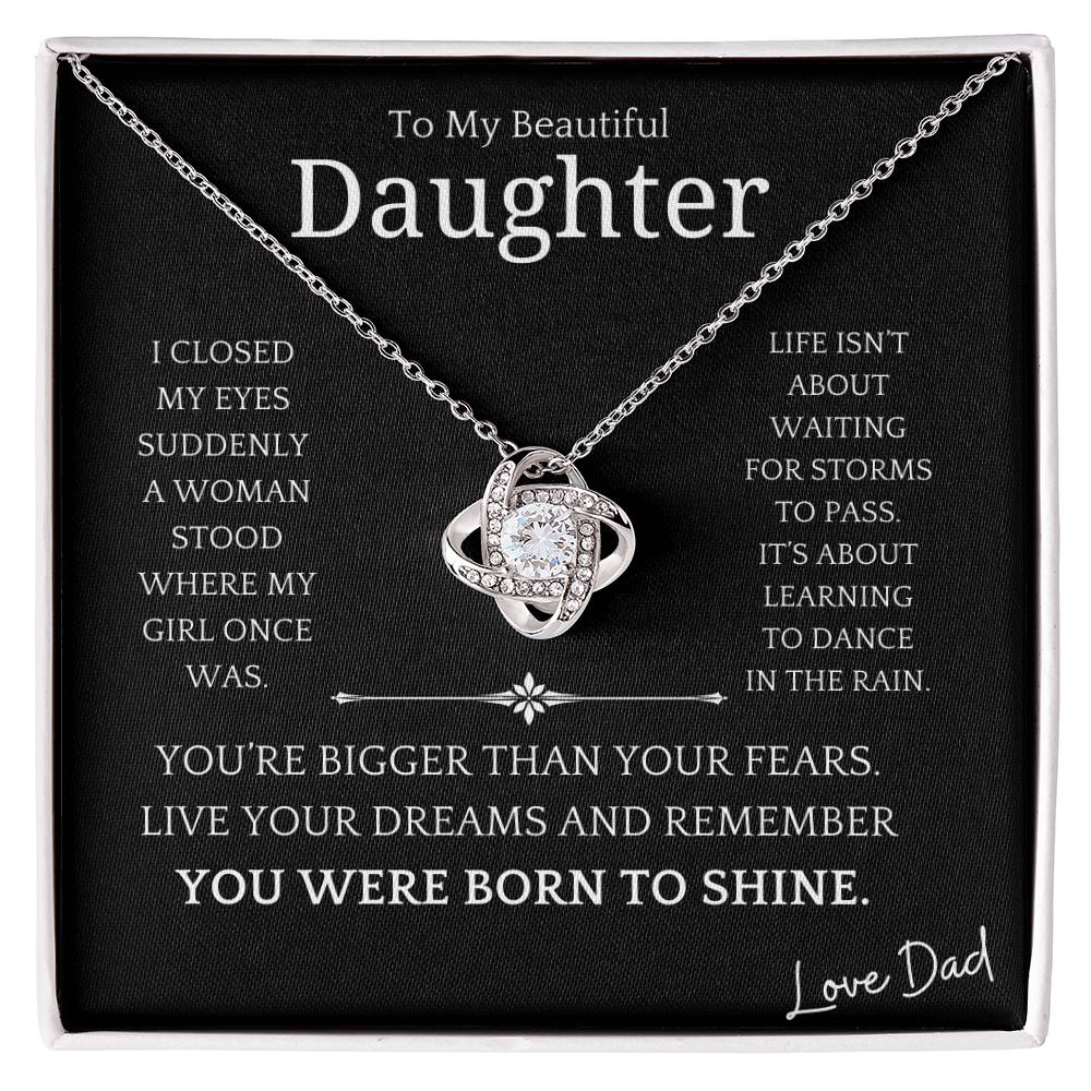 Dance In The Rain Daughter Necklace