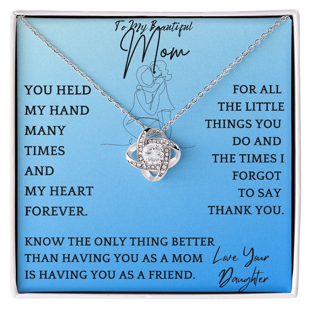 Beautiful Mom Necklace Gift From Daughter