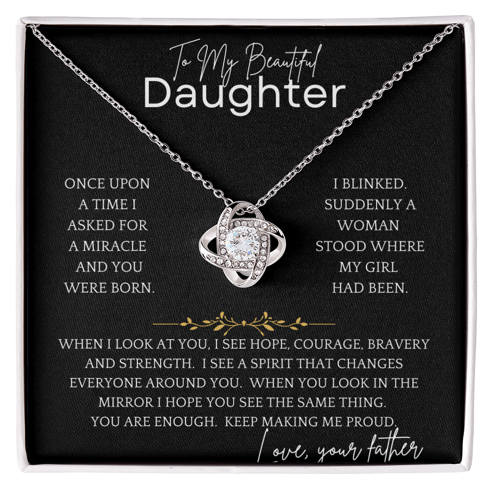 I Blinked Daughter Necklace