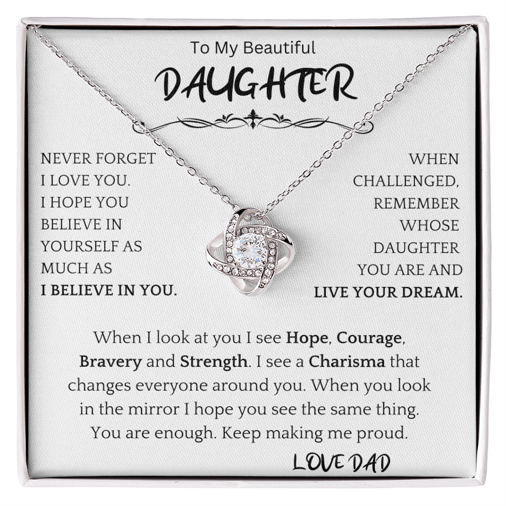 Hope, Courage Daughter Gift