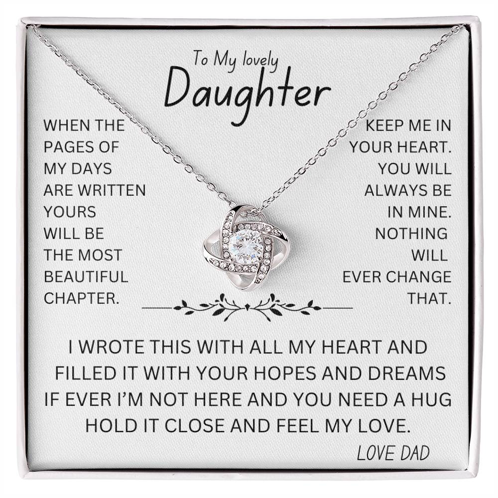 Feel My Love Necklace For Daughter
