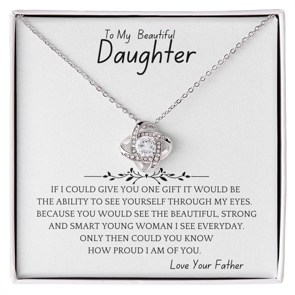Smart, Strong Daughter Necklace