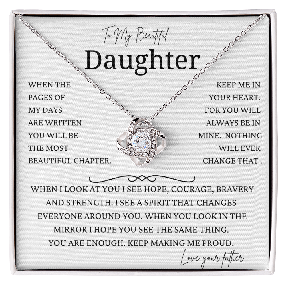 Days Are Written Daughter Gift