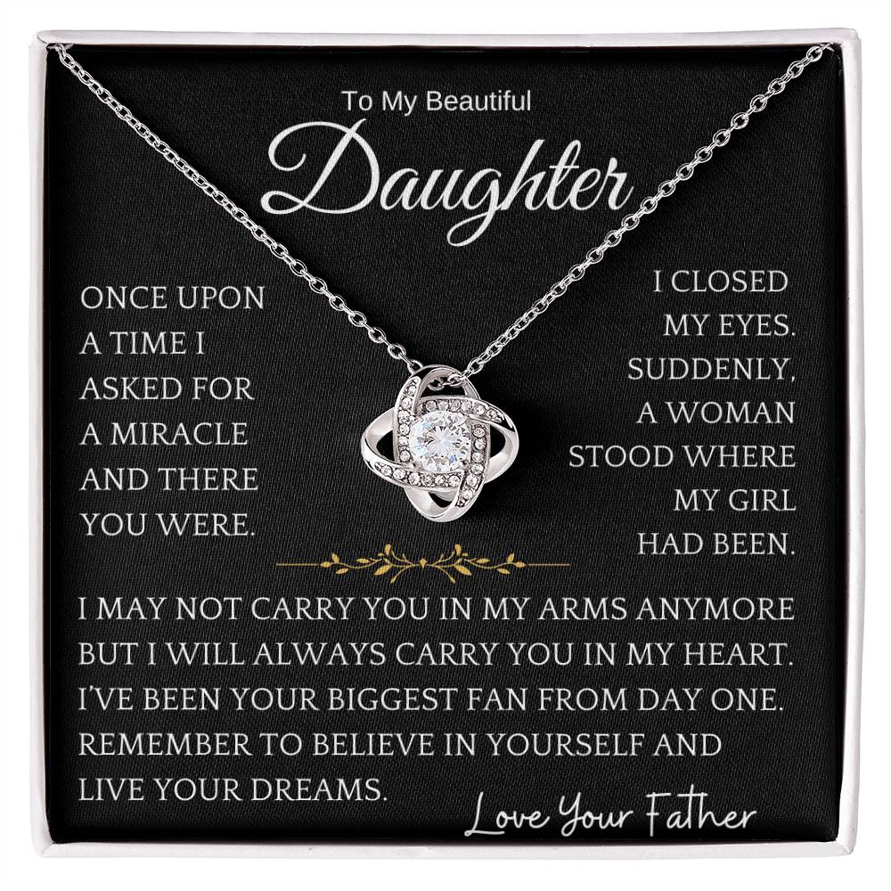 Biggest Fan Daughter Necklace Gift