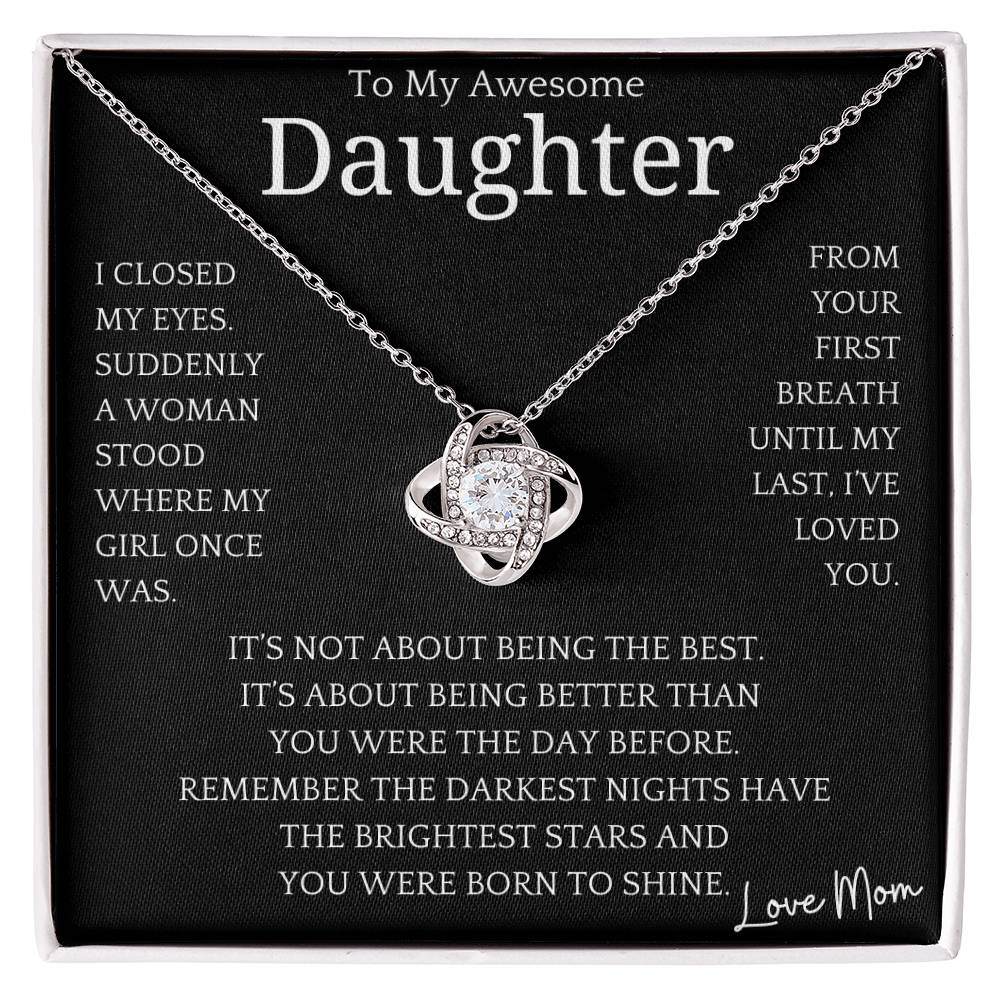 Born To Shine Necklace Gift Daughter-1