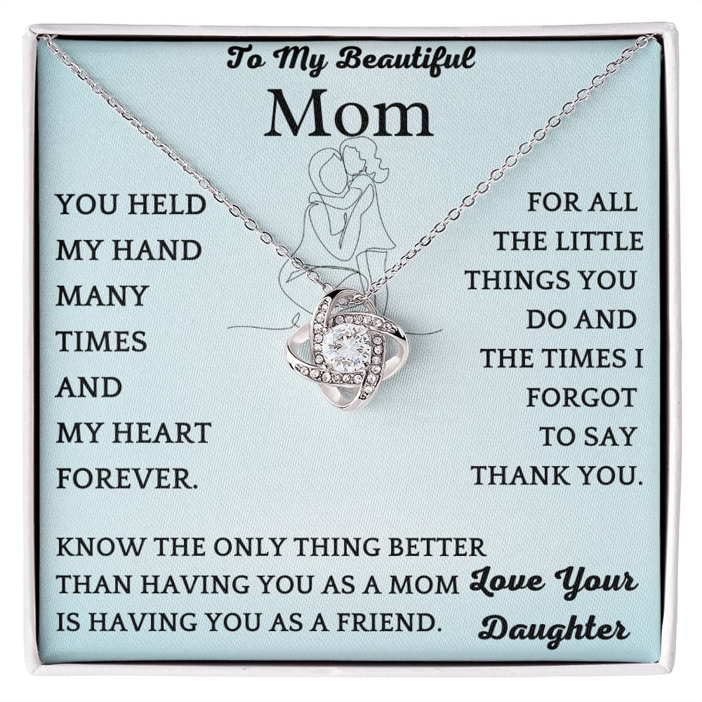 Mom As Friend Necklace Gift