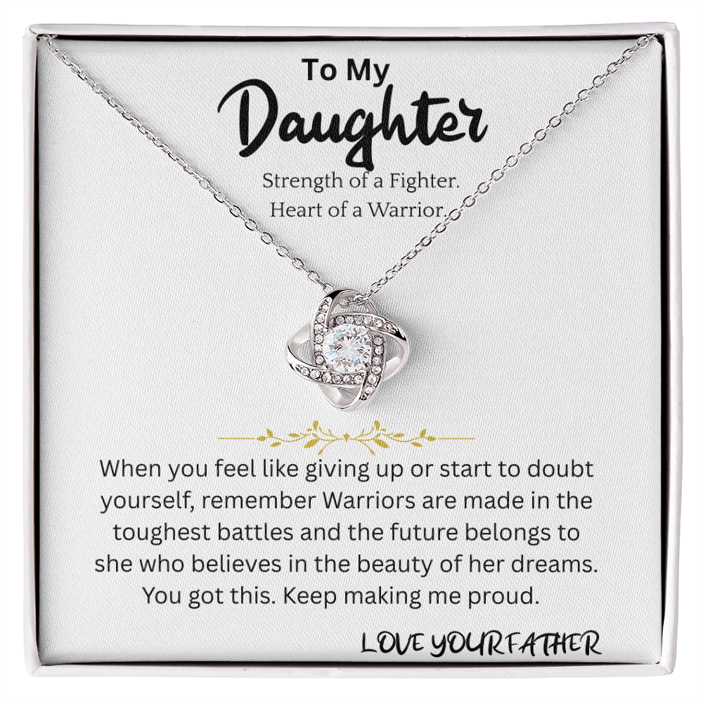 Warrior Necklace Gift For Daughter