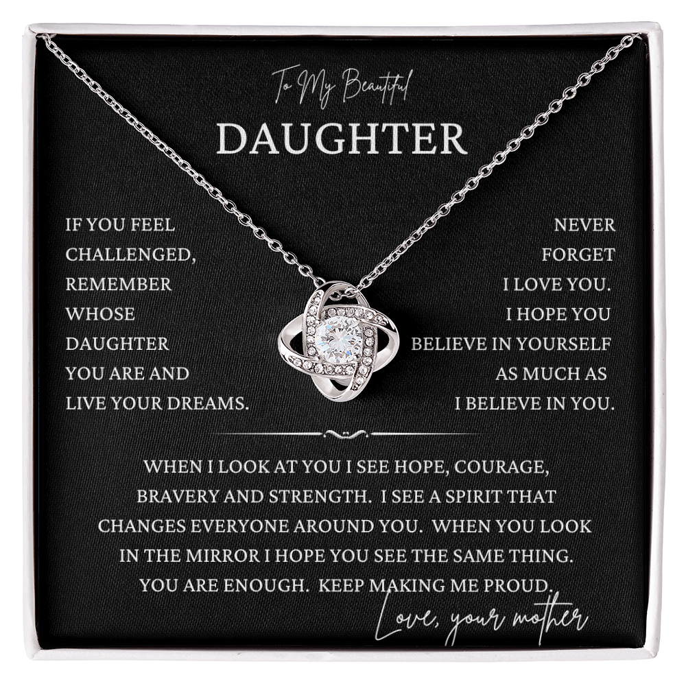Proud of You Daughter Necklace