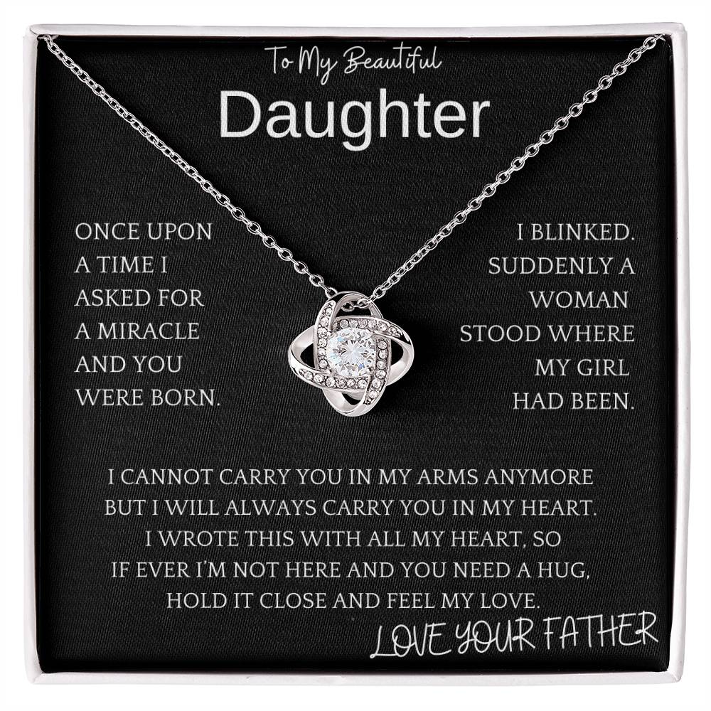 Carry In Heart Necklace Daughter Gift