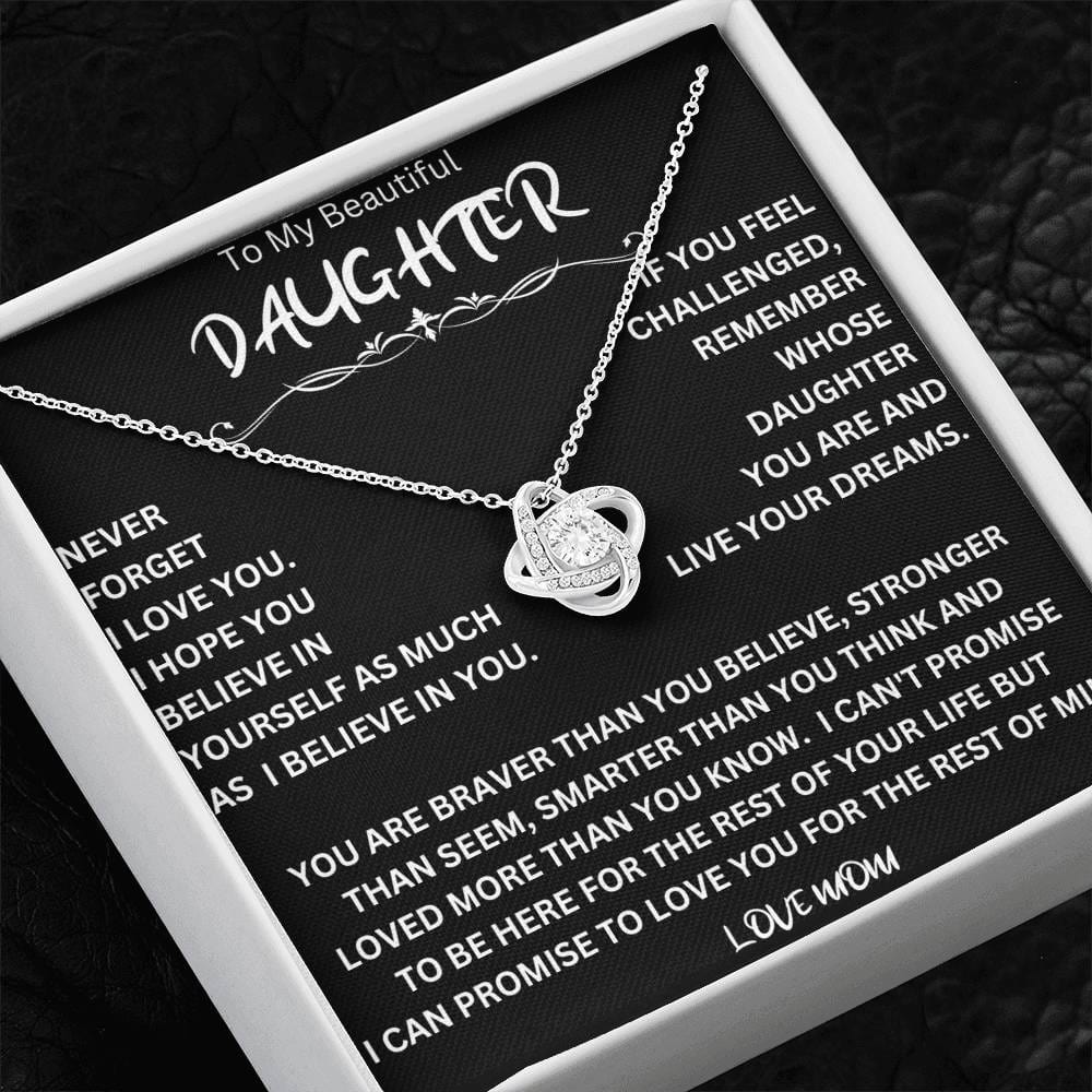 Live Your Dreams Necklace Gift For Daughter