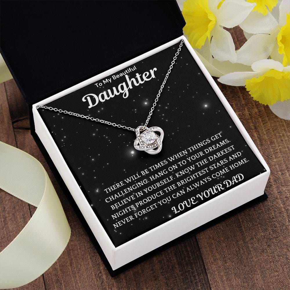 Darkest Nights Necklace Gift for Daughter