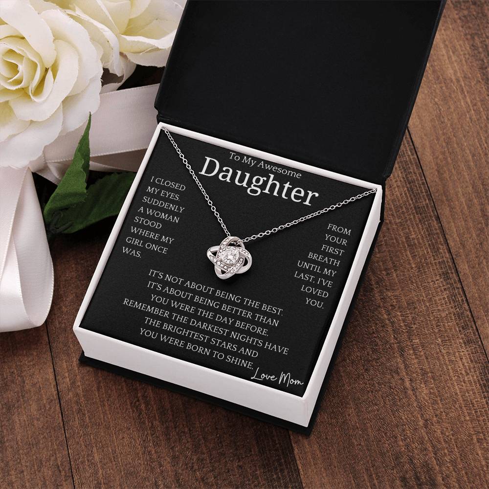 Born To Shine Necklace Gift Daughter-1
