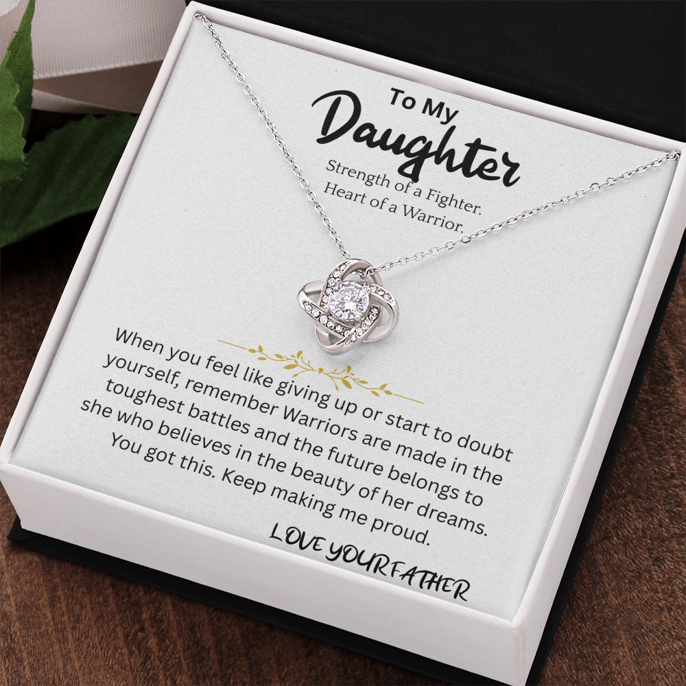 Warrior Necklace Gift For Daughter