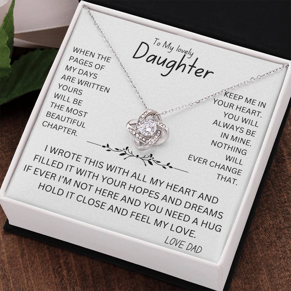 Feel My Love Necklace For Daughter
