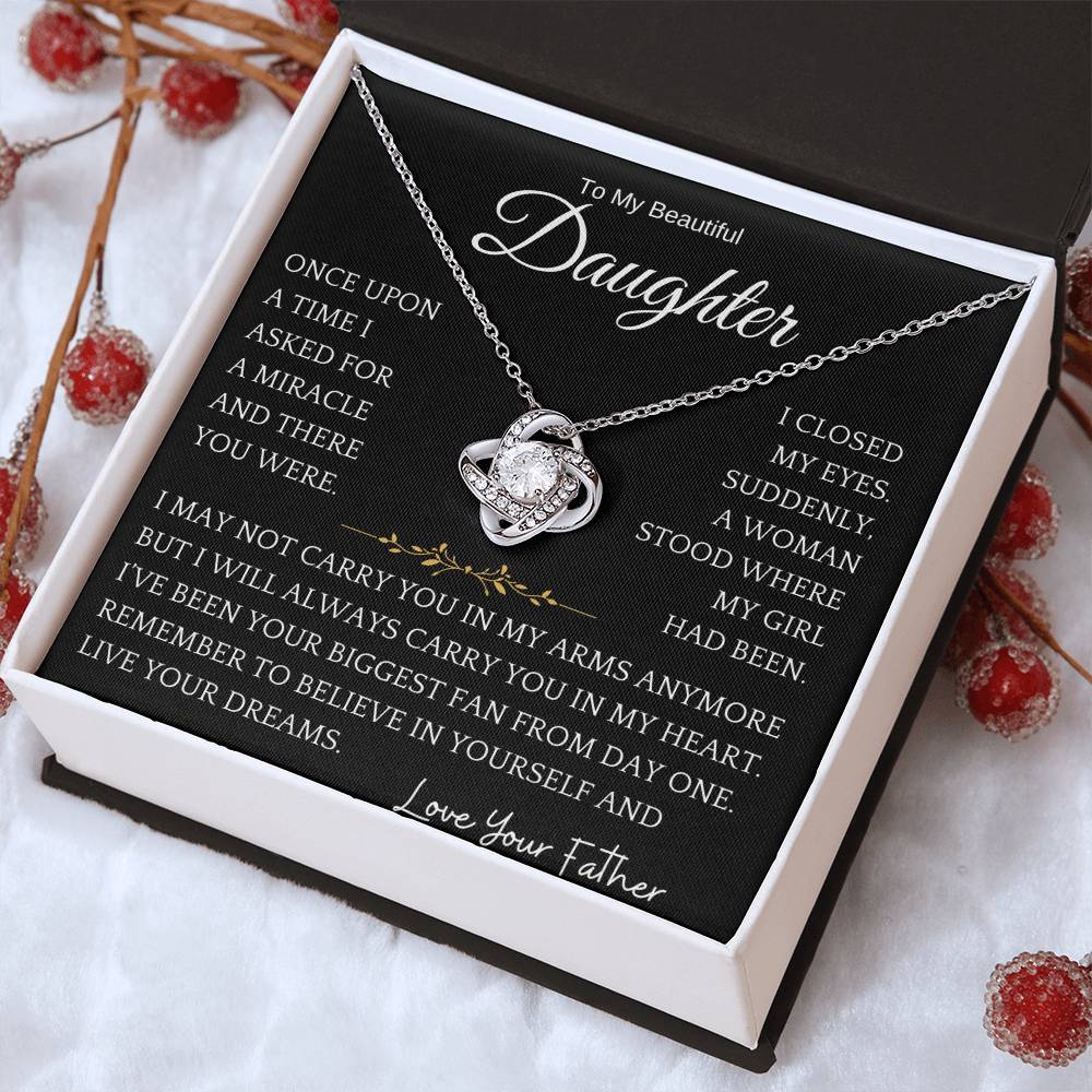 Biggest Fan Daughter Necklace Gift