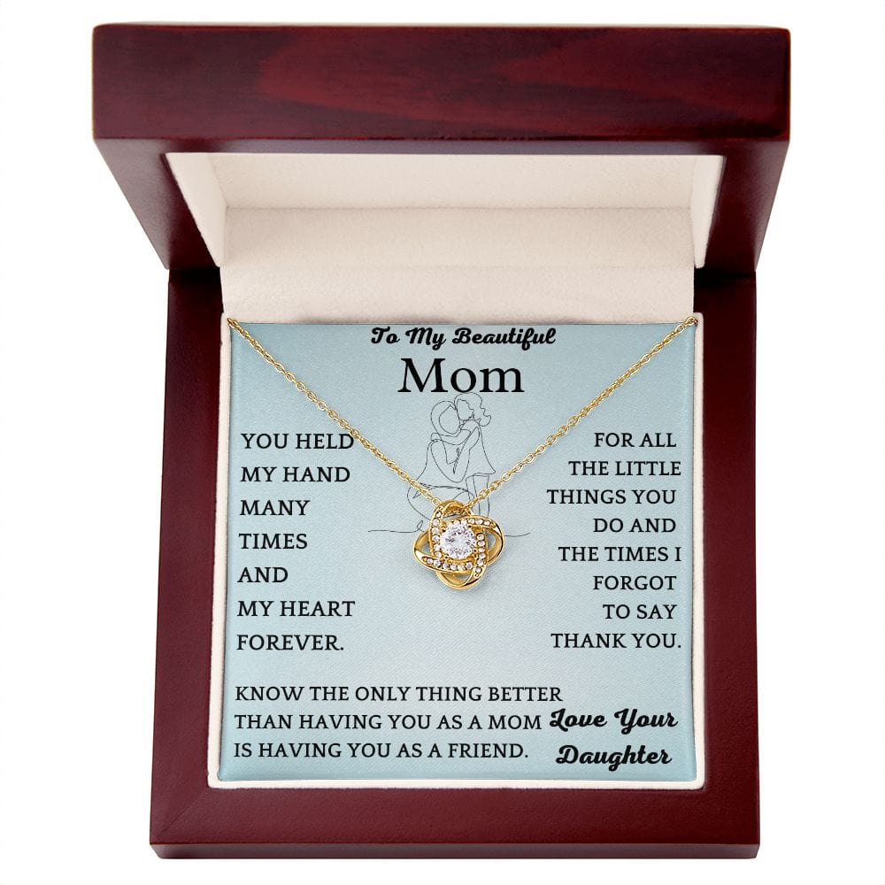 Mom As Friend Necklace Gift
