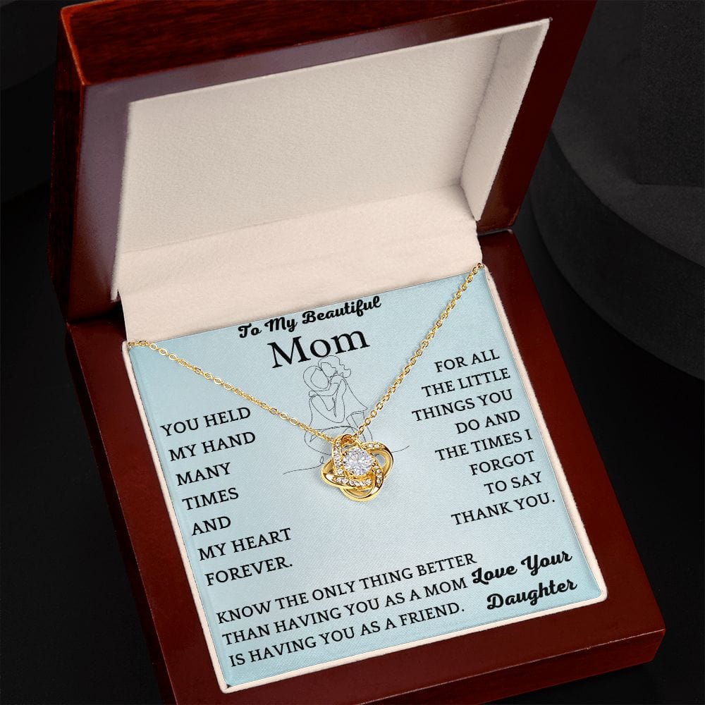 Mom As Friend Necklace Gift