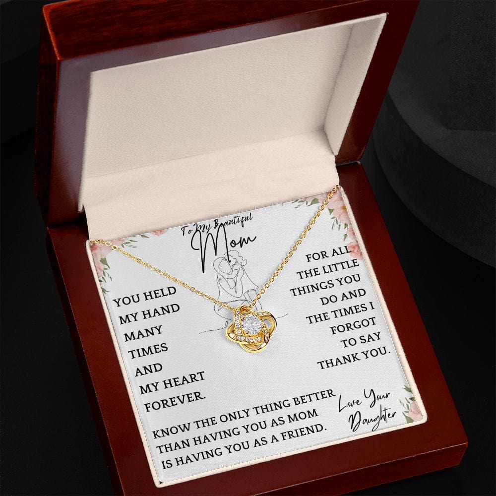Thank You Mom Necklace Gift