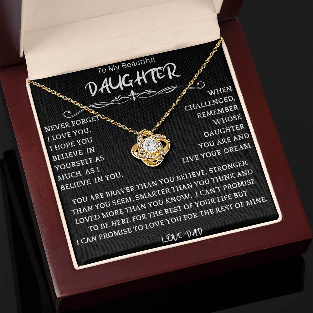 Live Your Dreams Necklace From Dad