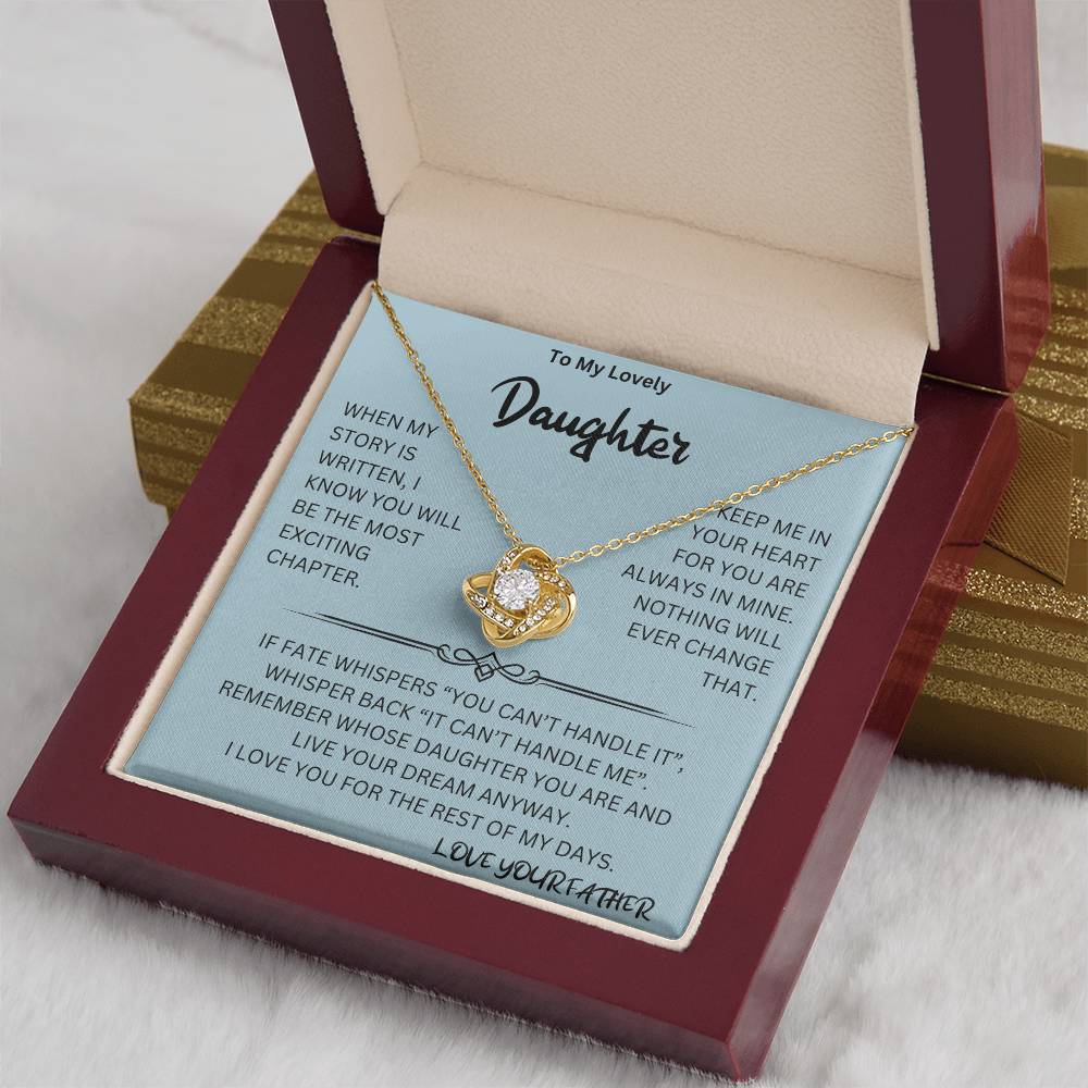 Whispers Back Necklace Daughter Gift