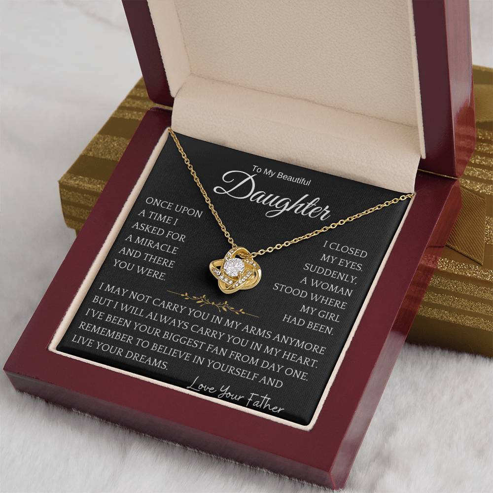 Biggest Fan Daughter Necklace Gift
