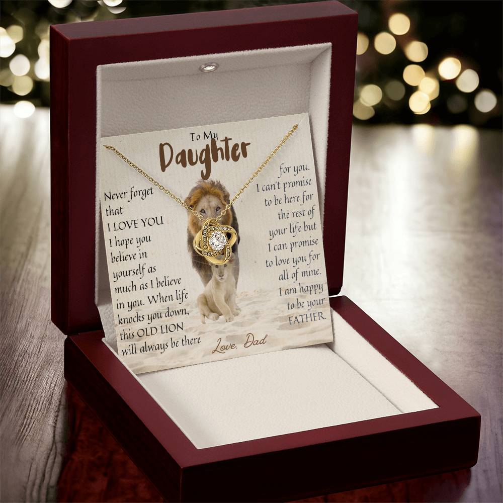 Lion Necklace Gift For Daughter