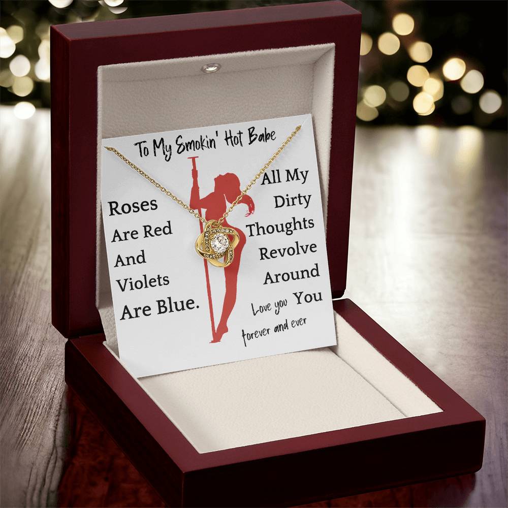 Dirty Thoughts Necklace Gift For Girlfriend Soulmate Anniversary Valentines Present For Woman