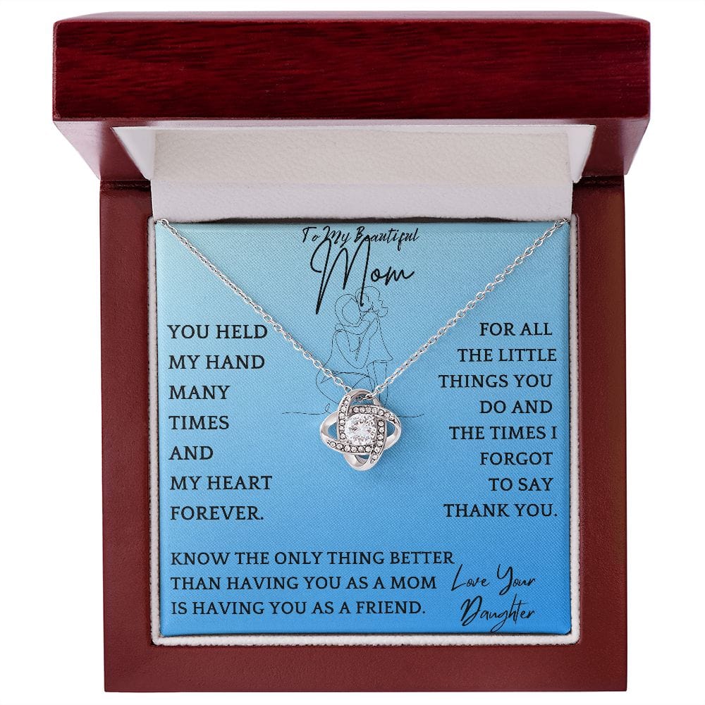 Beautiful Mom Necklace Gift From Daughter