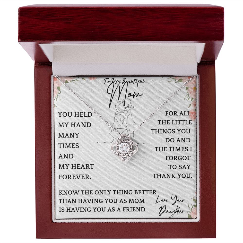 Thank You Mom Necklace Gift