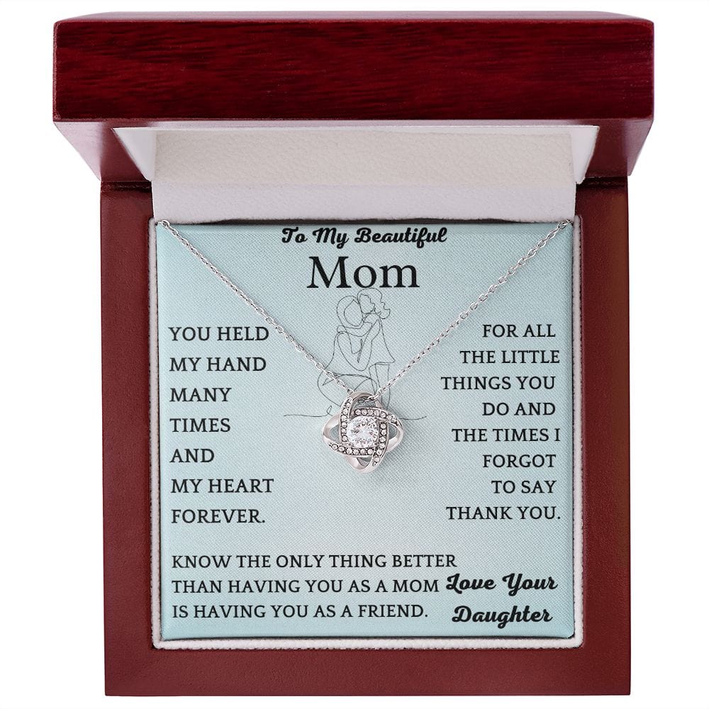 Mom As Friend Necklace Gift