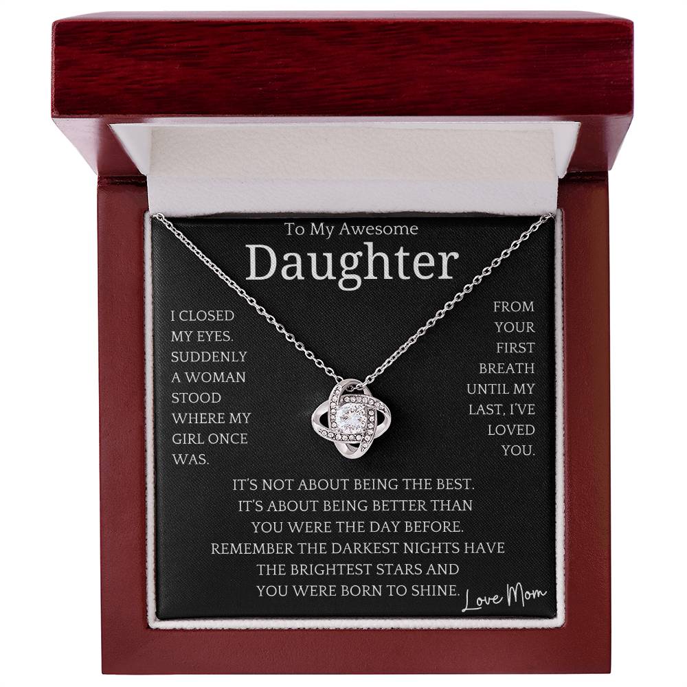 Born To Shine Necklace Gift Daughter-1