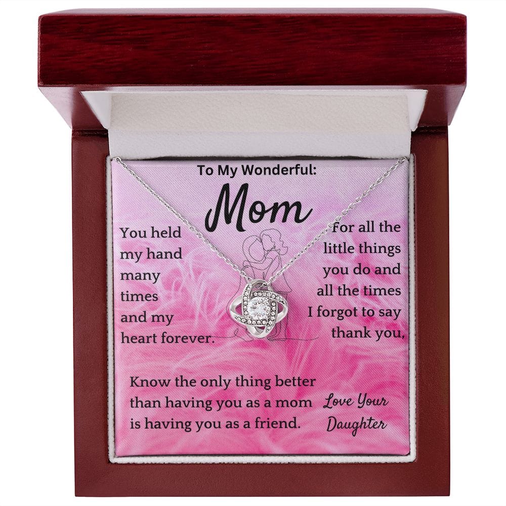 Mom As Friend Necklace Gift From Daughter