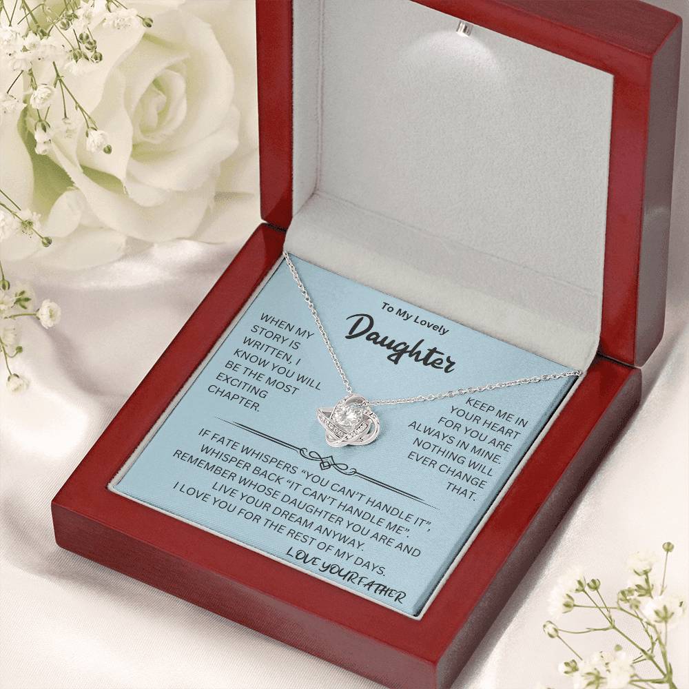 Whispers Back Necklace Daughter Gift