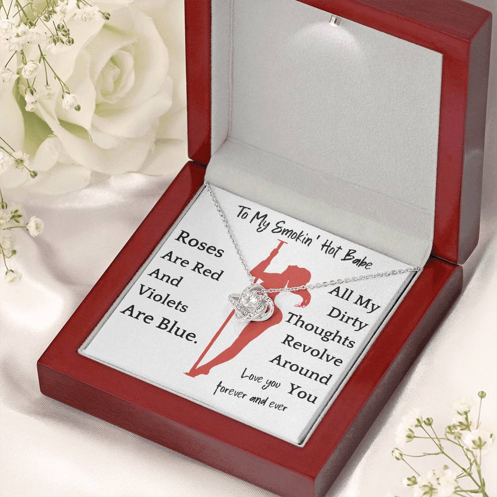 Dirty Thoughts Necklace Gift For Girlfriend Soulmate Anniversary Valentines Present For Woman
